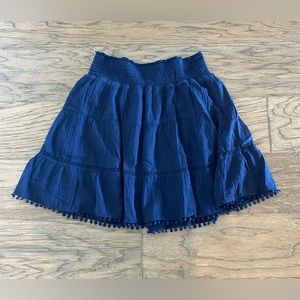 Old Navy Pom Pom Trim with Elastic Waste Flowy in Navy Medium